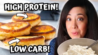 The Best Keto Super Fluffy Pancakes with Cottage Cheese [upl. by Nasar]