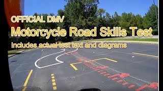 DMV Motorcycle Road Skills Test  OFFICIAL Test instruction [upl. by Amein98]