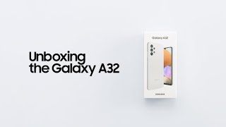 Galaxy A32 Official Unboxing  Samsung [upl. by Eleik]