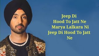 Diljit Dosanjh Lalkaara Lyrics FeatSultaan  GHOST  Intense Raj Ranjodh [upl. by Rowena]