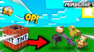 Minecraft But TNT Drops OP ITEMS [upl. by Niamreg287]