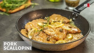 Pork Scallopini with Capers  Food Channel L Recipes [upl. by Aivirt]