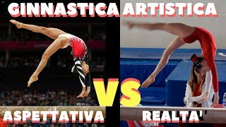 GINNASTICA ARTISTICA ASPETTATIVA VS REALTA  AURY GYMNASTICS [upl. by Janine]