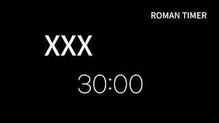 Roman 30 Minute Timer  Roman XXX [upl. by Previdi]