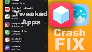 Tweaked Apps CRASH FIX  if NOT Opening iPhone amp iPad [upl. by Artkele]