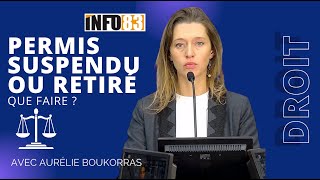 Permis suspendu ou retiré que faire  Interview dAurélie Boukorras avocate au barreau de Toulon [upl. by Punak766]