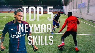 TOP 5 Neymar Skill Moves  Football Skills [upl. by Ellener989]