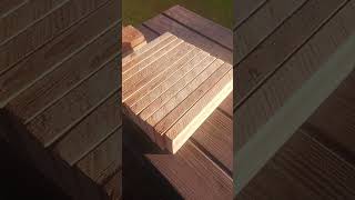 EASY SANDING THE WOODsandingwoodsatisfyingasmrsoundsshorts [upl. by Arod]