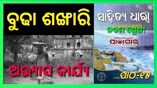 class 9 odia chapter 15 budha sankhari Question answer odia medium [upl. by Sairacaz682]