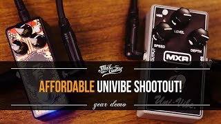 Affordable Univibe shootout MXR M68 Univibe vs Dunlop JHW3 69 Psych Series UniVibe Mini [upl. by Busey]