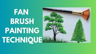 Master Fan Brush Painting Techniques  BeginnerFriendly Art Tutorial [upl. by Curzon]