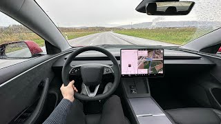 Noua Tesla Model 3 LR Highland Test de Condus [upl. by Rangel299]