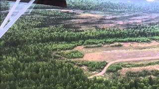 Landing at Talkeetna Airport [upl. by Aissak]