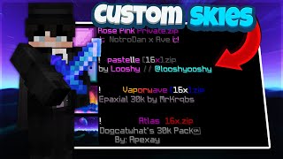 The BEST Custom Sky Texture Packs For BEDWARS PvP  Hypixel Bedwars [upl. by Eatnohs]