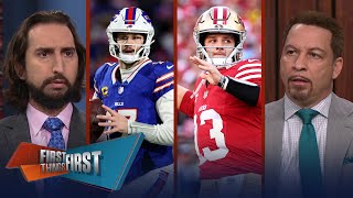 Josh Allen ranked as 2nd Best QB amp Caleb Williams trains with Brock Purdy  NFL  FIRST THINGS FIRST [upl. by Ariahay539]