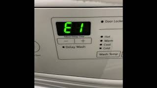 How to fix E1F3 error code in Front Load Washer [upl. by Ennahtur]