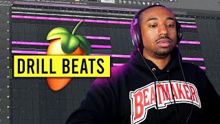 How to Make Drill Beats EASILY in FL Studio 21 [upl. by Vaios]