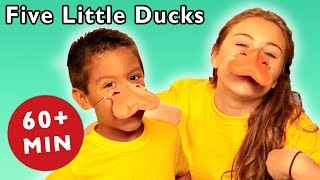 Five Little Ducks and More  Animal Hide and Seek Game  Mother Goose Club Songs for Children [upl. by Lind871]