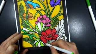 Stained Glass Coloring Book 1 [upl. by Ialda]