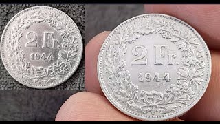 Switzerland 2 francs 1944 [upl. by Lednew876]