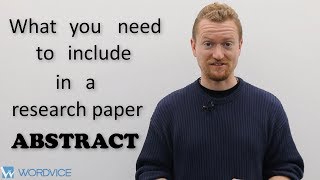 How to Write an Abstract for a Research Paper [upl. by Jonette688]