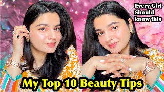 My Top 10 Beauty Tips For Healthy Glowing Skin [upl. by Thain]