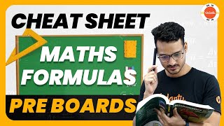 CBSE Class 10 Maths FORMULA CHEAT SHEET For PreBoards Exam  CBSE 10th Maths Preparation Cbse2024 [upl. by Aes110]