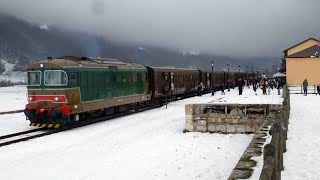 La transiberiana dItalia con la neve del 10 aprile 2023 [upl. by Dietz]