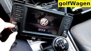 VW Golf 7 how to removal radio [upl. by Malynda]