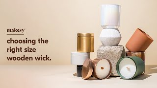 how to find the right size wooden wick 🔥 [upl. by Ailima]