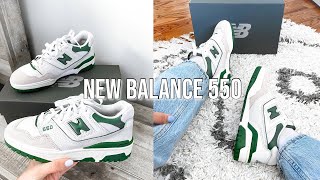 New Balance 550 Sizing Review amp On Feet [upl. by Ecirehc361]