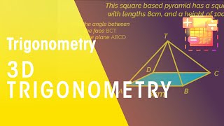 3D Trigonometry  Trigonometry  Maths  FuseSchool [upl. by Walburga854]