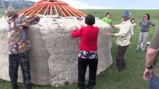 Building a Mongolian Ger [upl. by Mariann485]