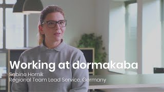 Working at dormakaba Sabine Hornik Regional Team Lead Service [upl. by Suiravat]