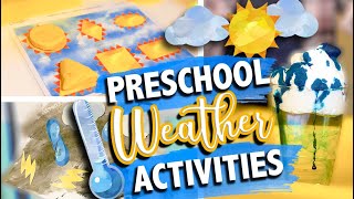 WEATHER THEMED PRESCHOOL ACTIVITIES  PlayBased Preschool Weather Curriculum  The Carnahan Fam [upl. by Aldercy]