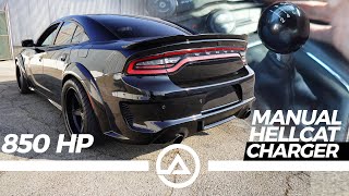 850HP Manual Widebody Hellcat Charger – The Only Manual Trans Widebody Hellcat Charger on the Planet [upl. by Telrahc]