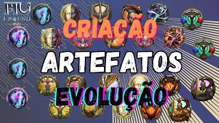 MU LEGEND EVO  ARTEFATOS Criação e Evolução PTBR [upl. by Arehc]