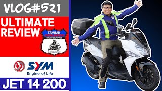 SYM Jet 14 200 Ultimate Review  Vlog521 [upl. by Ydniw67]