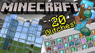 20 Minecraft Bedrock Glitches DuplicationXray And More MCPEPS4XBOXWindows10Nintendo Switch [upl. by Kcirrem]