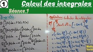 calcul des intégrales séance 1 2Bac sciences [upl. by Euqininod593]