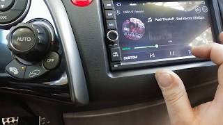 Honda Civic 2008 οθονη Android 9 2g ram 2 usb  by Dousissound Car audio [upl. by Percival]