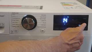 LG Washer  How to use Spin only amp Drain Only [upl. by Acquah]