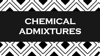 Chemical Admixtures in concrete [upl. by Wernda]