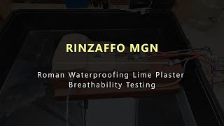 Breathability Testing  Rinzaffo MGN Roman Waterproofing Lime Plaster [upl. by Anorahs498]