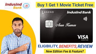 IndusInd Bank Legend Credit Card Detailed Review New Edition IndusInd Legend Credit Card Benefits [upl. by Saum]