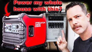 Powering a whole house with a Small 3500 Generator Transfer Switch [upl. by Shotton]