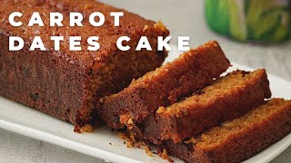 Moist Carrot amp Dates Cake  Cake Recipes [upl. by Ultun]