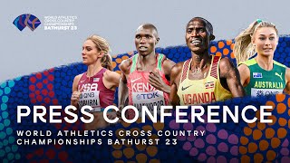 World Athletics Cross Country Championships Bathurst 23  Press Conference [upl. by Ariaes]