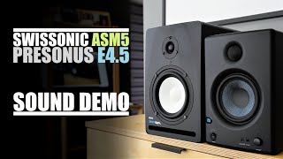 Swissonic ASM5 vs PreSonus E45  Sound Comparison [upl. by Etteuqram]