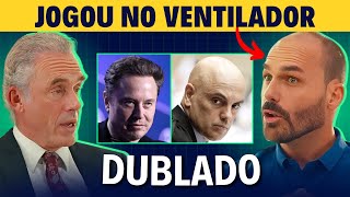 Eduardo Bolsonaro explica CENSURA no Brasil para Jordan Peterson dublado [upl. by Sweyn]